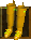 Gold Dragon Leather Boots